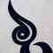 Black Swirl Embroidered Iron On Applique Pair 9"Size for Elegant Costumes and Gowns
